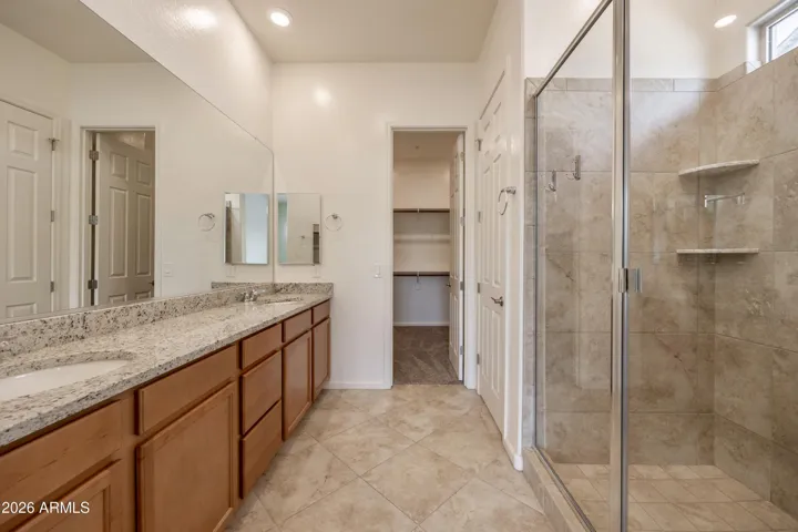 Master Bathroom With Custom Jumbo Shower.