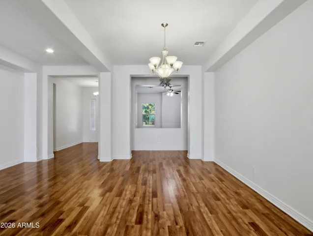Foyer and Den in the Background