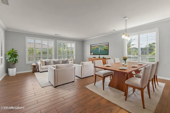 Virtually Staged Family room another style
