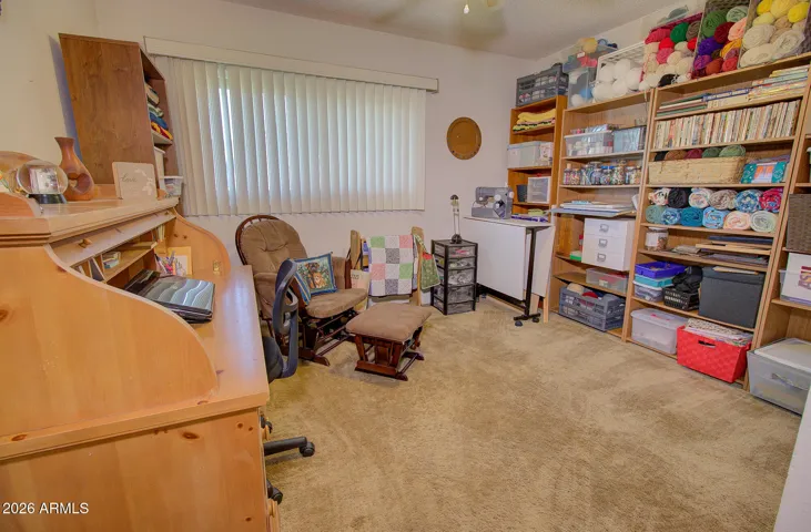 Bedroom 2 - nice sized. East facing windows for morning sun