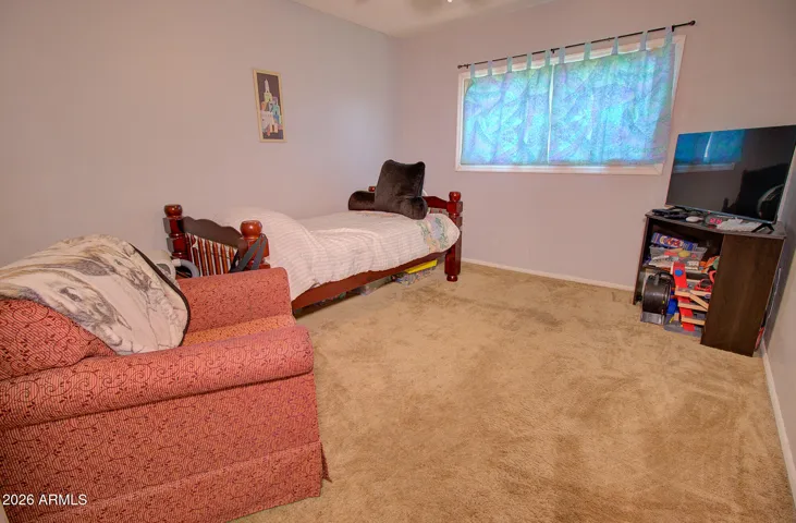 Bedroom 3 - upstairs. Nice room with east morning sun