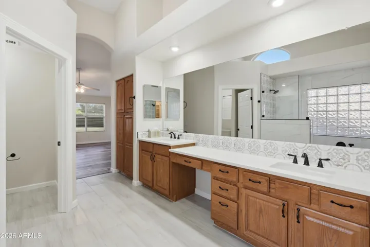 Primary Bathroom with vanity
