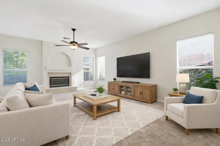 Virtual Staged Living Room