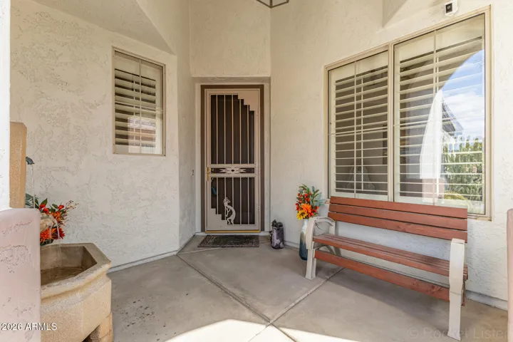Private front patio