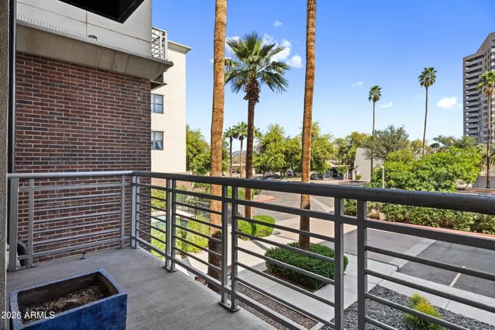 Balcony off kitchen