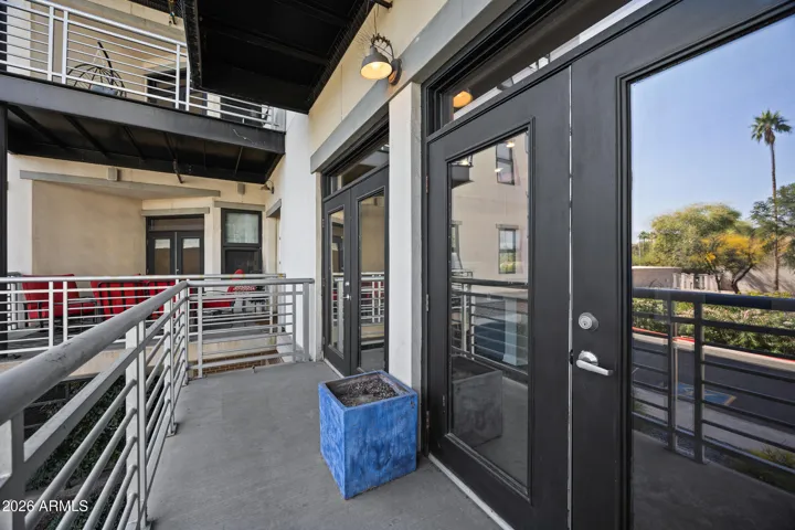 Balcony off kitchen
