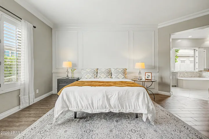 Designer Touches continue into the Primary Suite