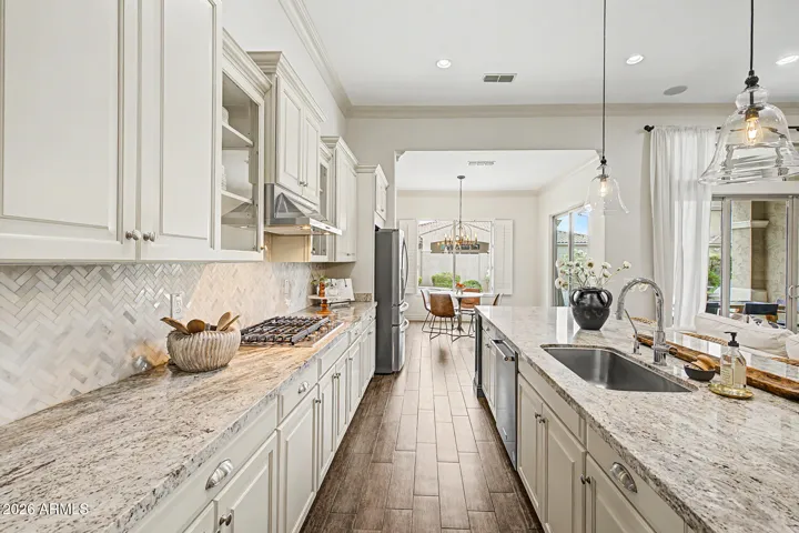 Dine at the Island or flow into your Casual Nook