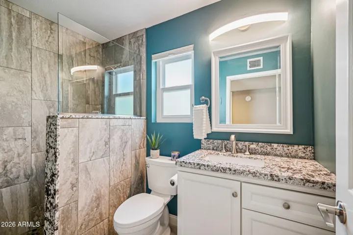 The guest bathroom