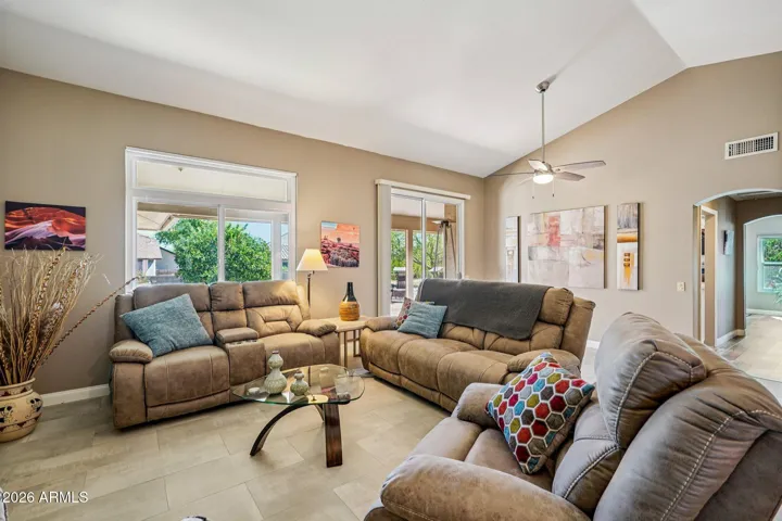 The living room