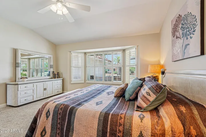 The master bedroom