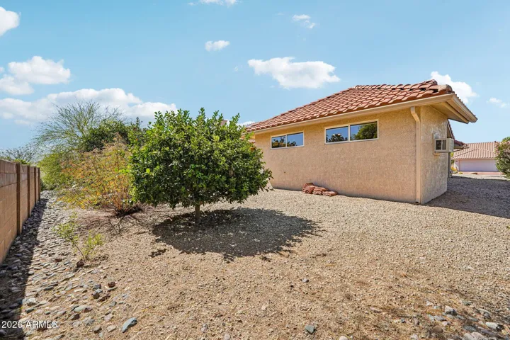 The back of the home