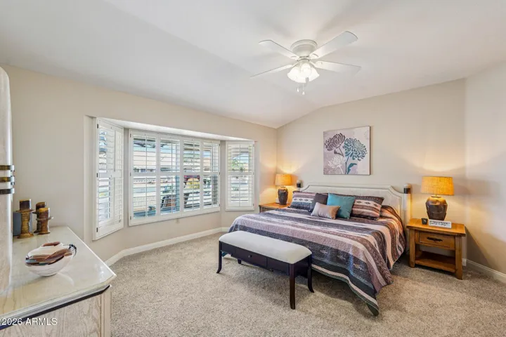 The master bedroom