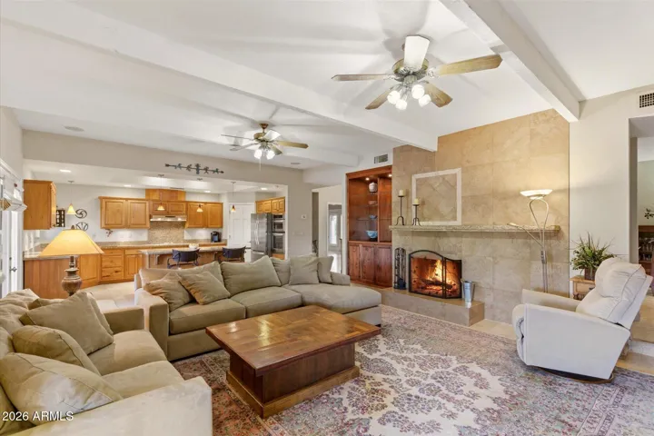 Wood Burning Fireplace