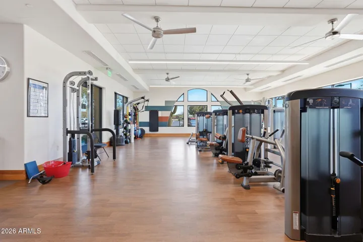 Newly remodeled fitness center