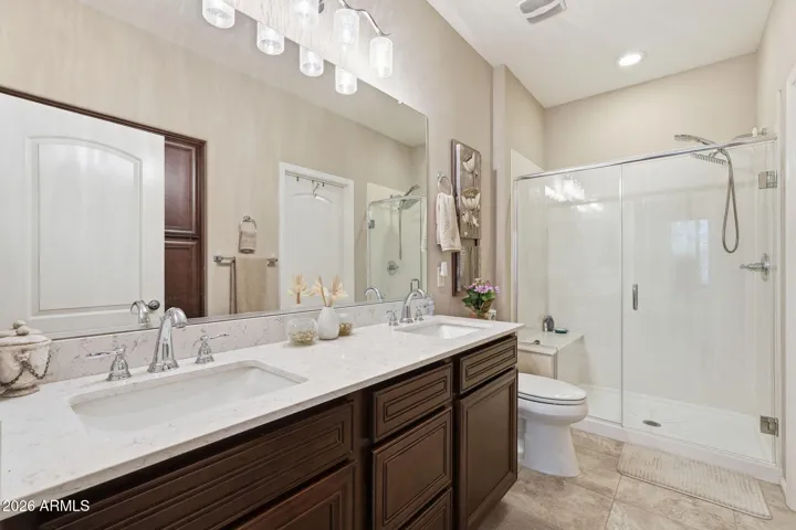 Double vanities and lots of storage