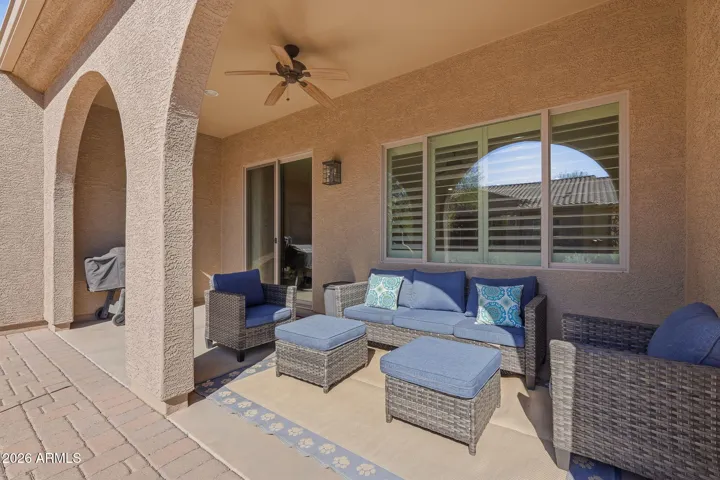 All the patio furniture stays.