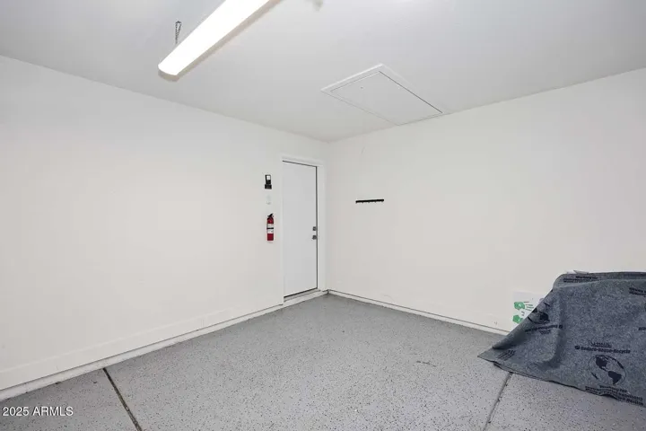 Epoxy flooring in 2-car garage