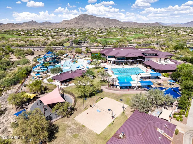 Lap pool and water park