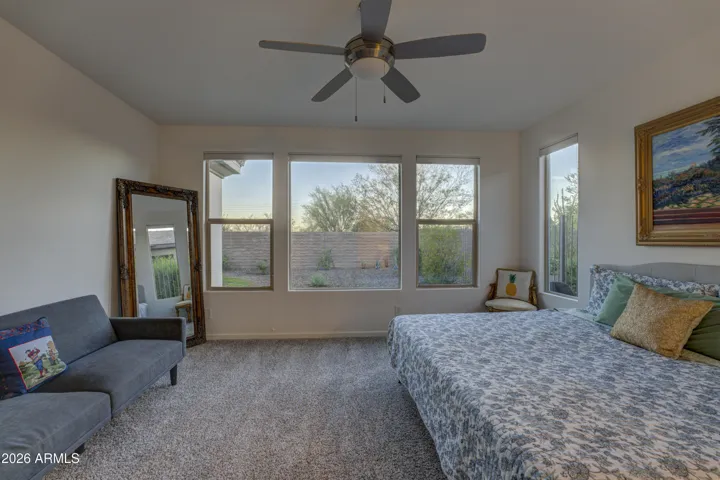 Expansive master bedroom