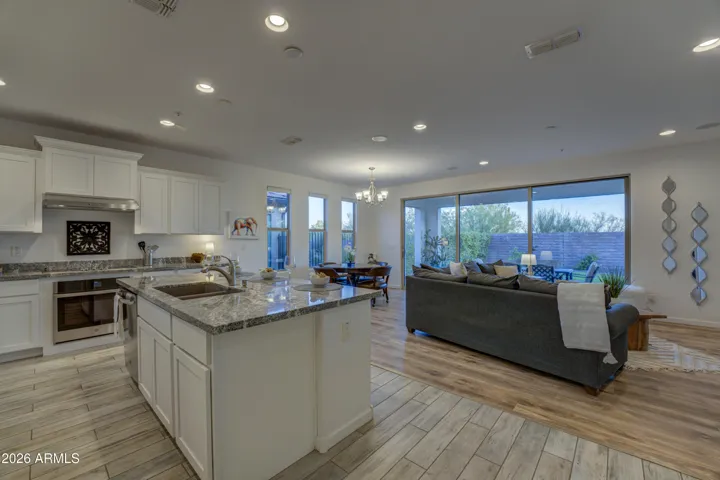 Family room off of kitchen