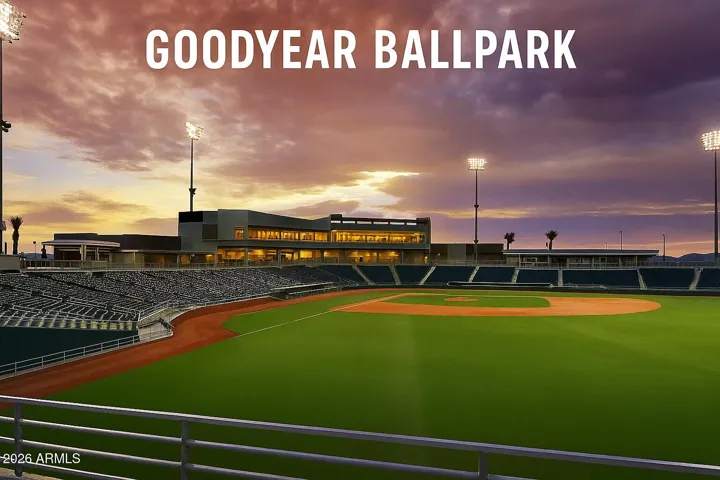 Goodyear Ballpark — Spring Training home of the Guardians and Reds - less than a 10-minute drive away