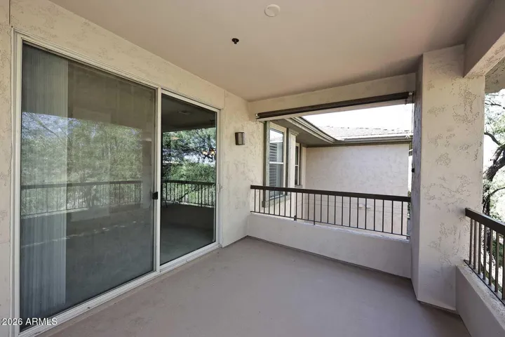 Covered balcony