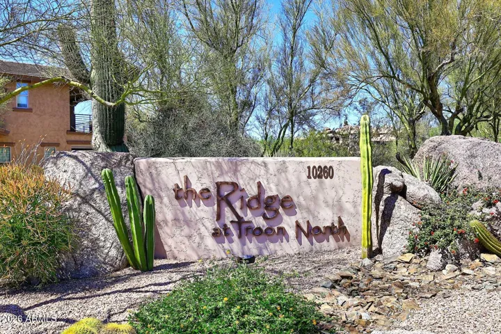 The Ridge monument at entrance