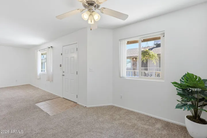 Inviting private condo entry in Scottsdale offering a welcoming first impression and easy access to the open living spaces inside.