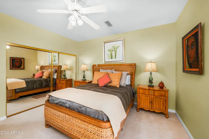 ..comfortable accommodations including mirrowed walk-in closet