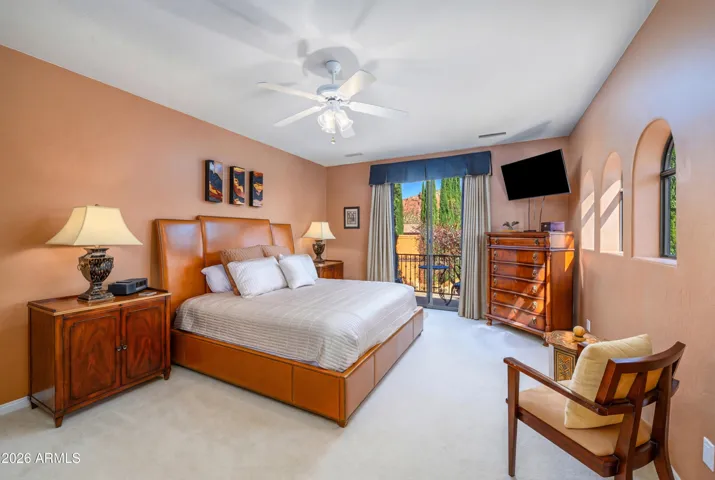 ...spacious upper-level primary suite