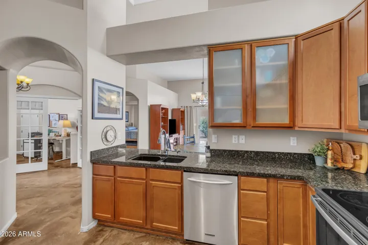 Granite slab counter tops