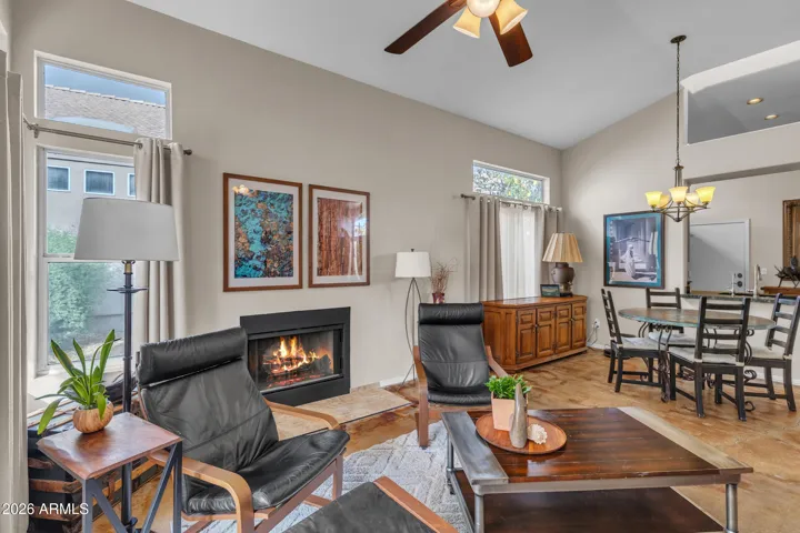 ...with cozy wood burning fireplace