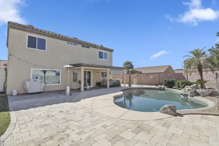 Large covered patio