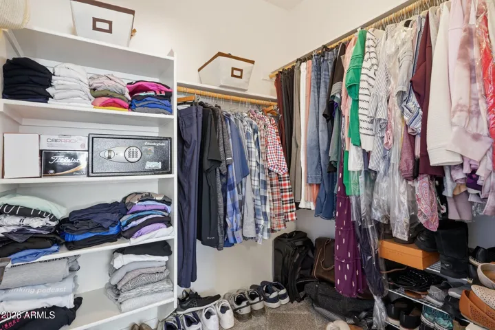 Walk in closet in Primary