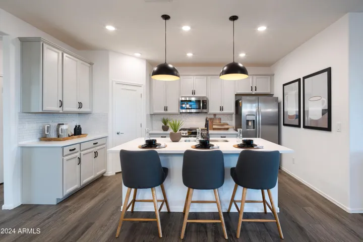 Photos are of the model home