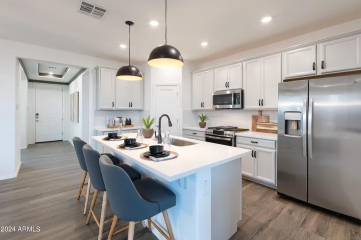 Photos are of the model home