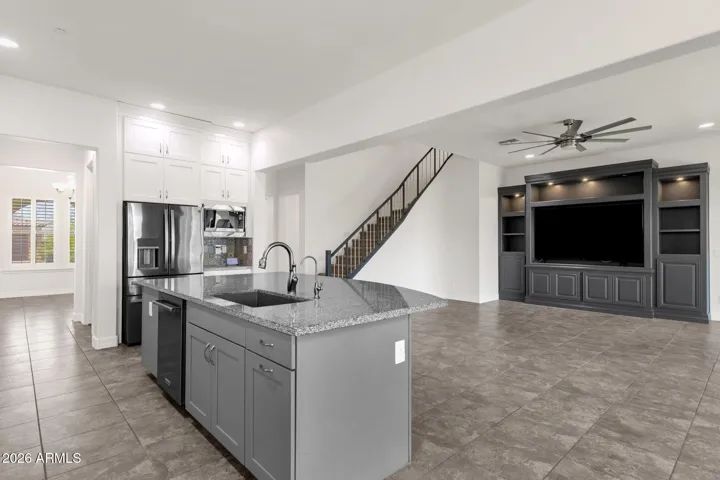 Beautiful custom entertainment area