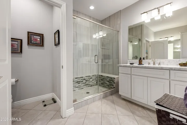 Master Bath with Split His and Her Vanities