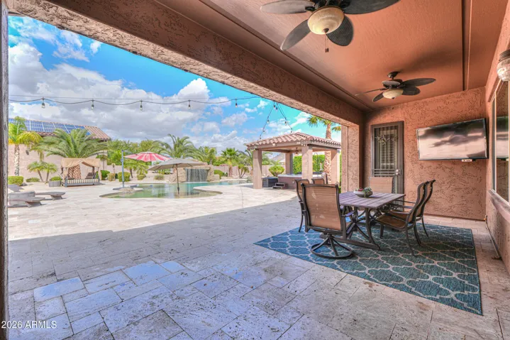 Covered back Patio