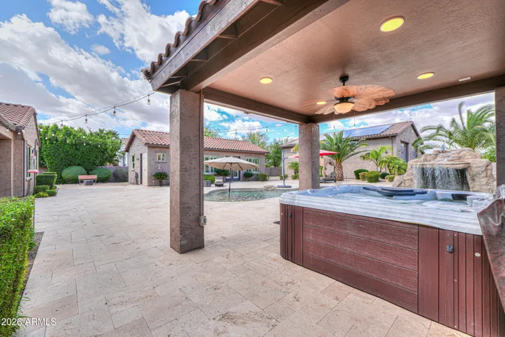Gazebo w/Above Ground Hot Tub