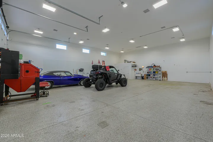 RV Garage w/16' Ceilings & Two 14' Garage Doors Big Enough To Fit Your Biggest Toys.