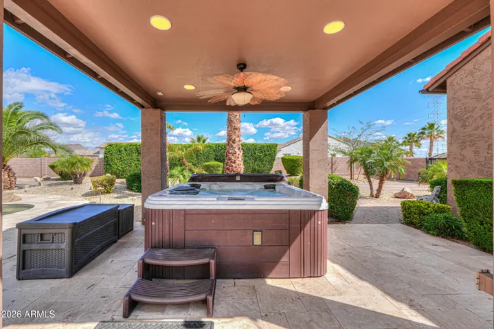 Gazebo w/Above Ground Hot Tub