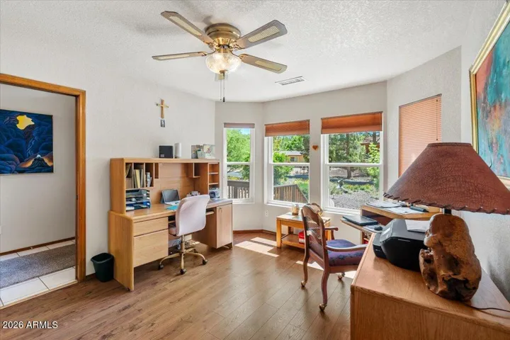 Large enough to be used as a guest bedroom. (no closet)