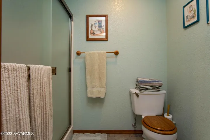 separate shower area