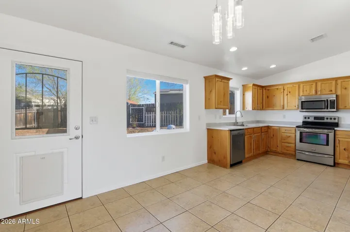 With door to back yard