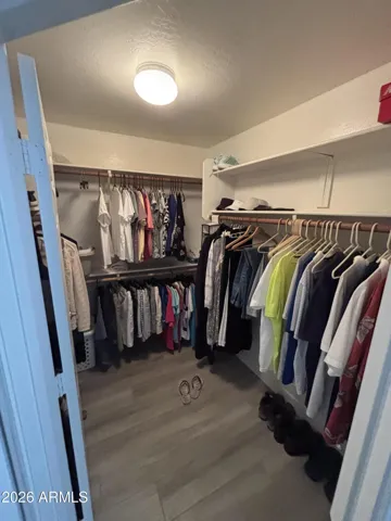 Primary bedroom has large Walk In Closet