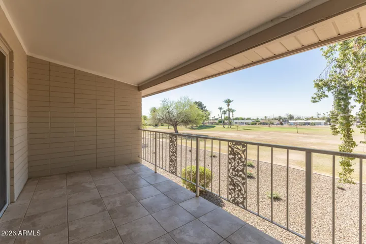 Private balcony overlooking the golf course.