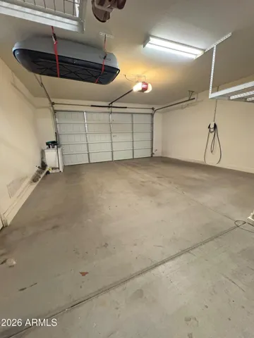 Overhead storage here too!