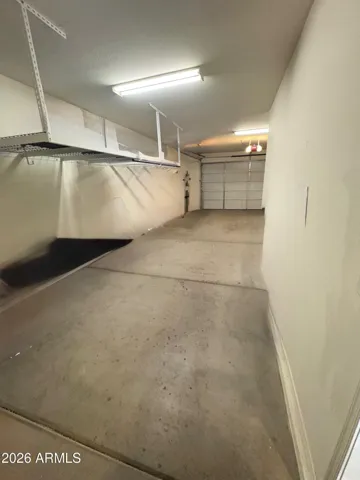Awesome storage in third car bay!